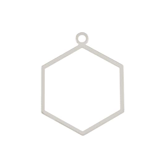 Silver Hexagon Connectors by Bead Landing™